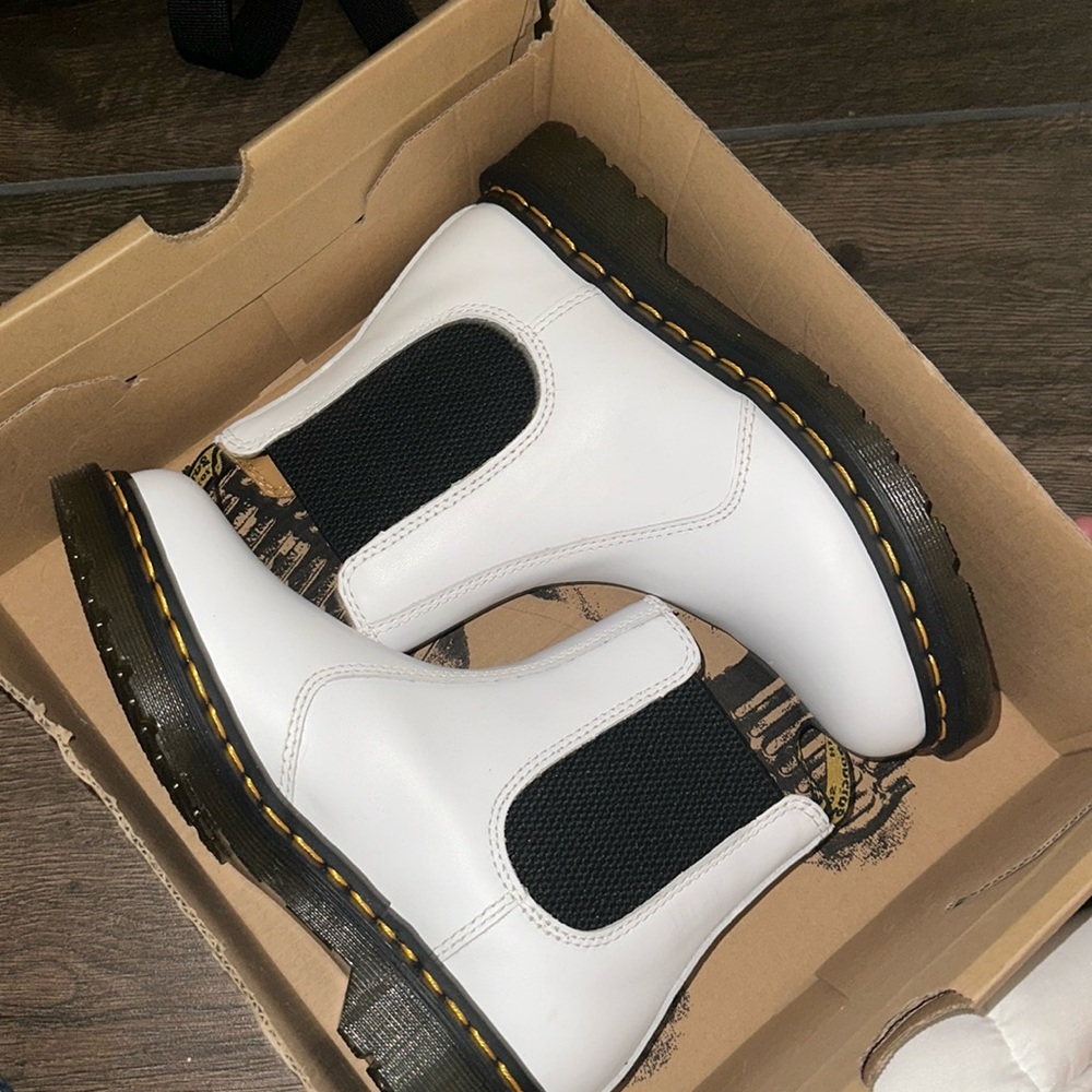 Dr. Martens Softy T White Boots
